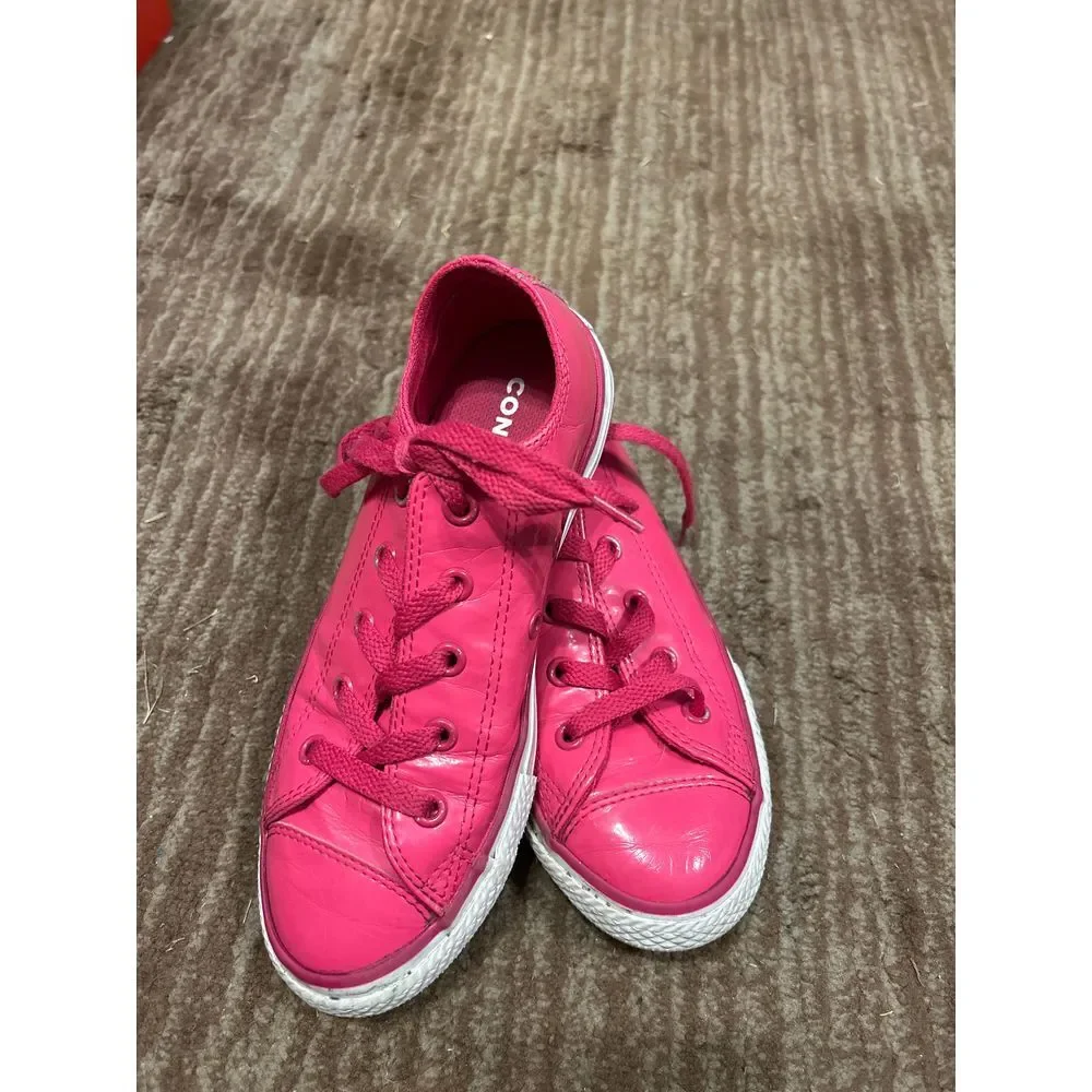 Converse All Star‎ Girls Hot Pink Synthetic 662321C Sneaker Size 1